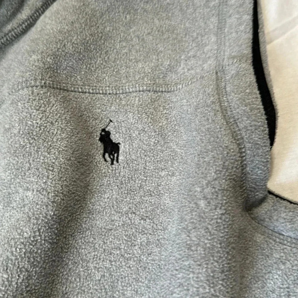 Polo Ralph Lauren Gray Full Zip Fleece Vest size XL - Picture 3 of 6